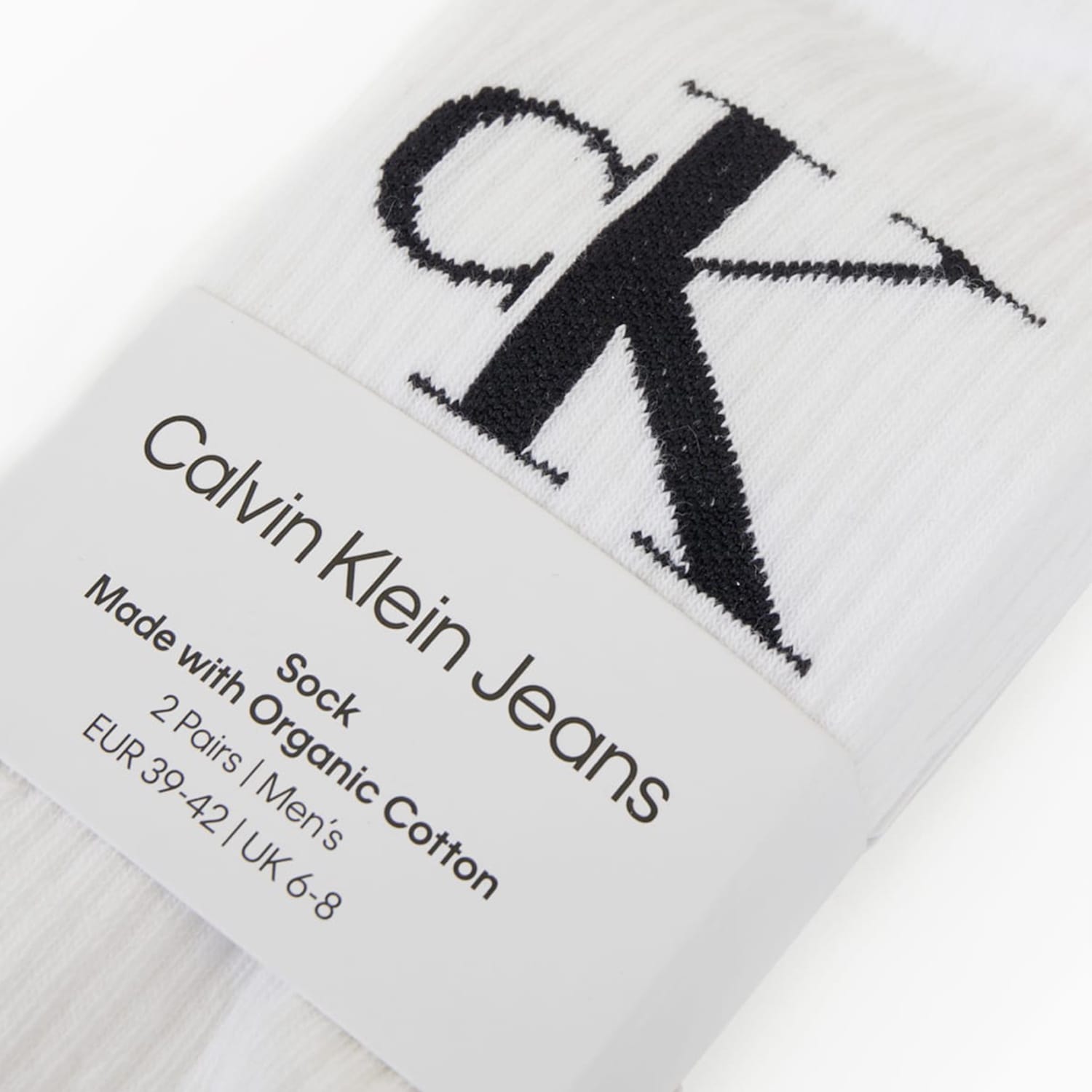 Ανδρικές Κάλτσες 2P.Mono Άσπρο Βαμβάκι Calvin Klein