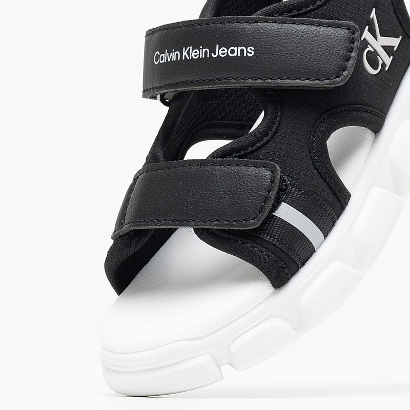 Kids Flip Flops & Sandals Blck.Sand Black Fabric Calvin Klein