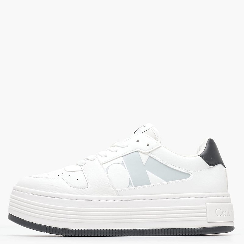 Women Casual Shoes Bold.Flatf White Leather Calvin Klein