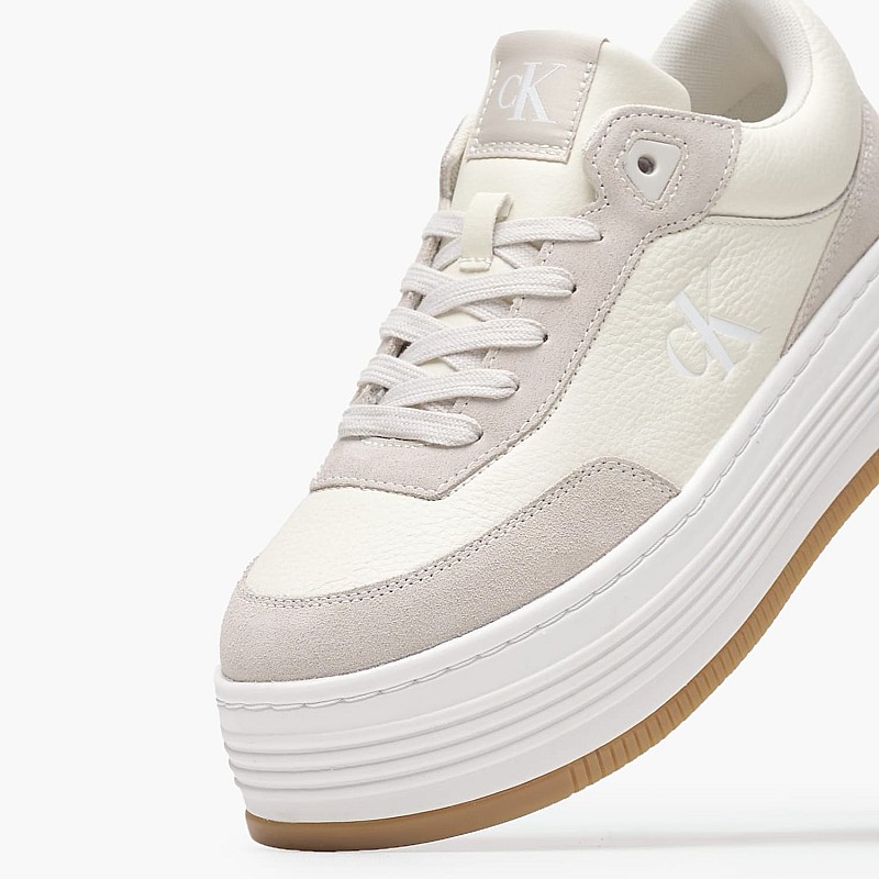 Γυναικεία Παπούτσια Casual Bold.Tumb Μπεζ Δέρμα-Δέρμα Καστόρι Calvin Klein