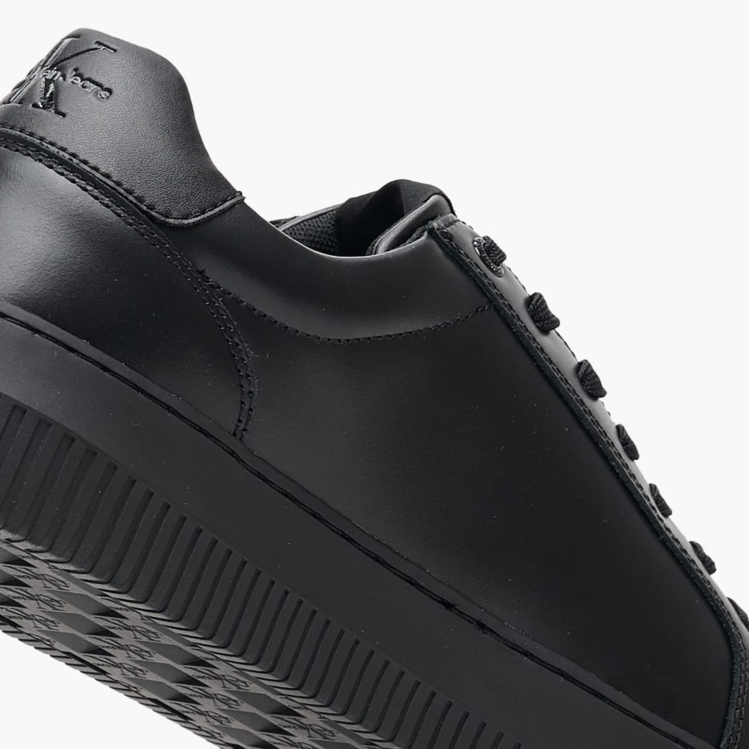 Men Casual Shoes Chunky.Cupsole.B.2 Black Leather Calvin Klein Men Casual Shoes Chunky.Cupsole.B.2 Black Leather Calvin Klein
