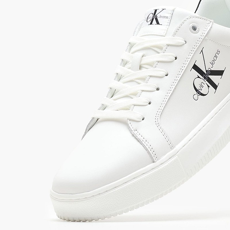 Ανδρικά Παπούτσια Casual Chunky.Cupsole.B.2 Άσπρο Δέρμα Calvin Klein