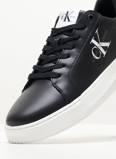 Ανδρικά Παπούτσια Casual Chunky.Cupsole.B Μαύρο Δέρμα Calvin Klein
