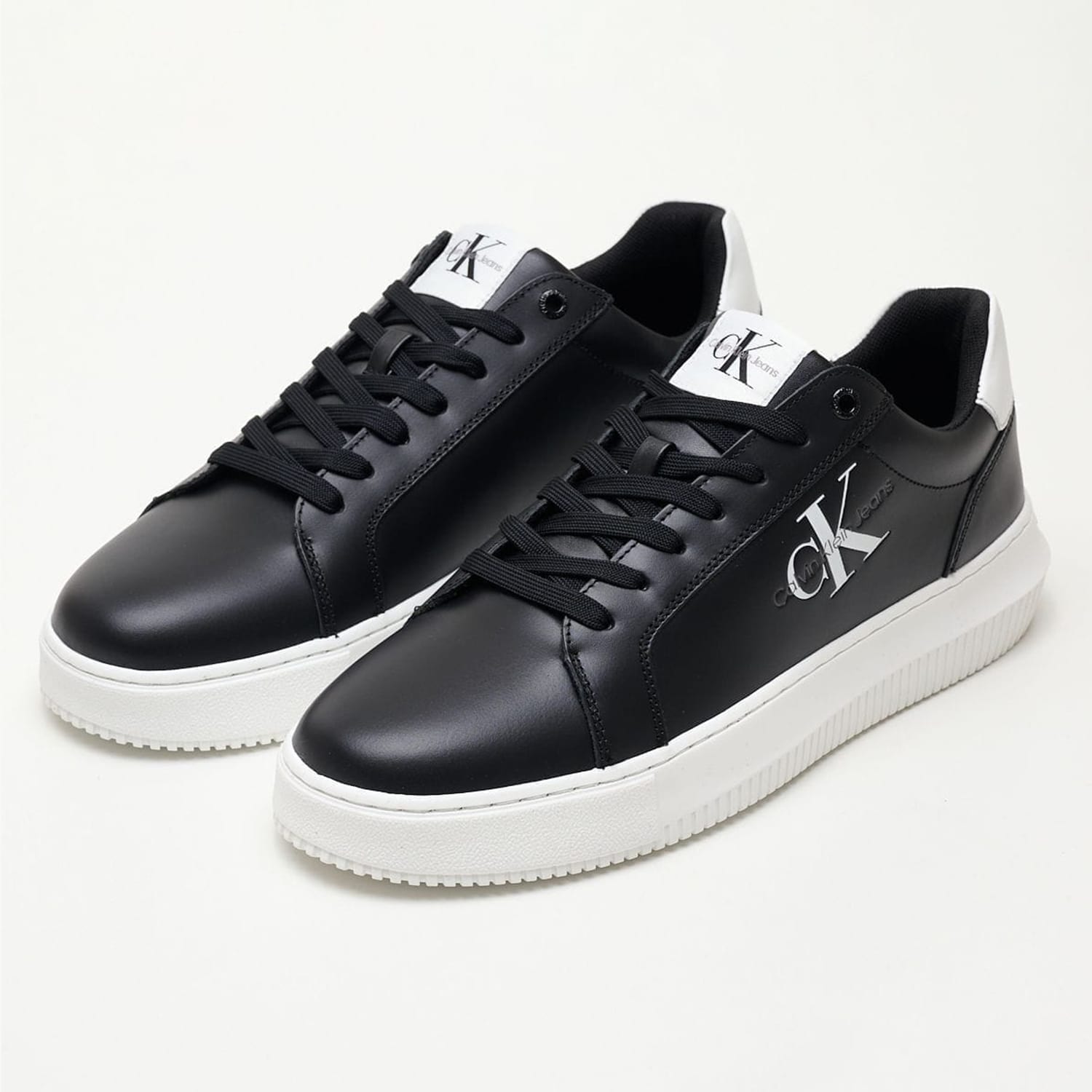 Ανδρικά Παπούτσια Casual Chunky.Cupsole.B Μαύρο Δέρμα Calvin Klein Ανδρικά Παπούτσια Casual Chunky.Cupsole.B Μαύρο Δέρμα Calvin Klein