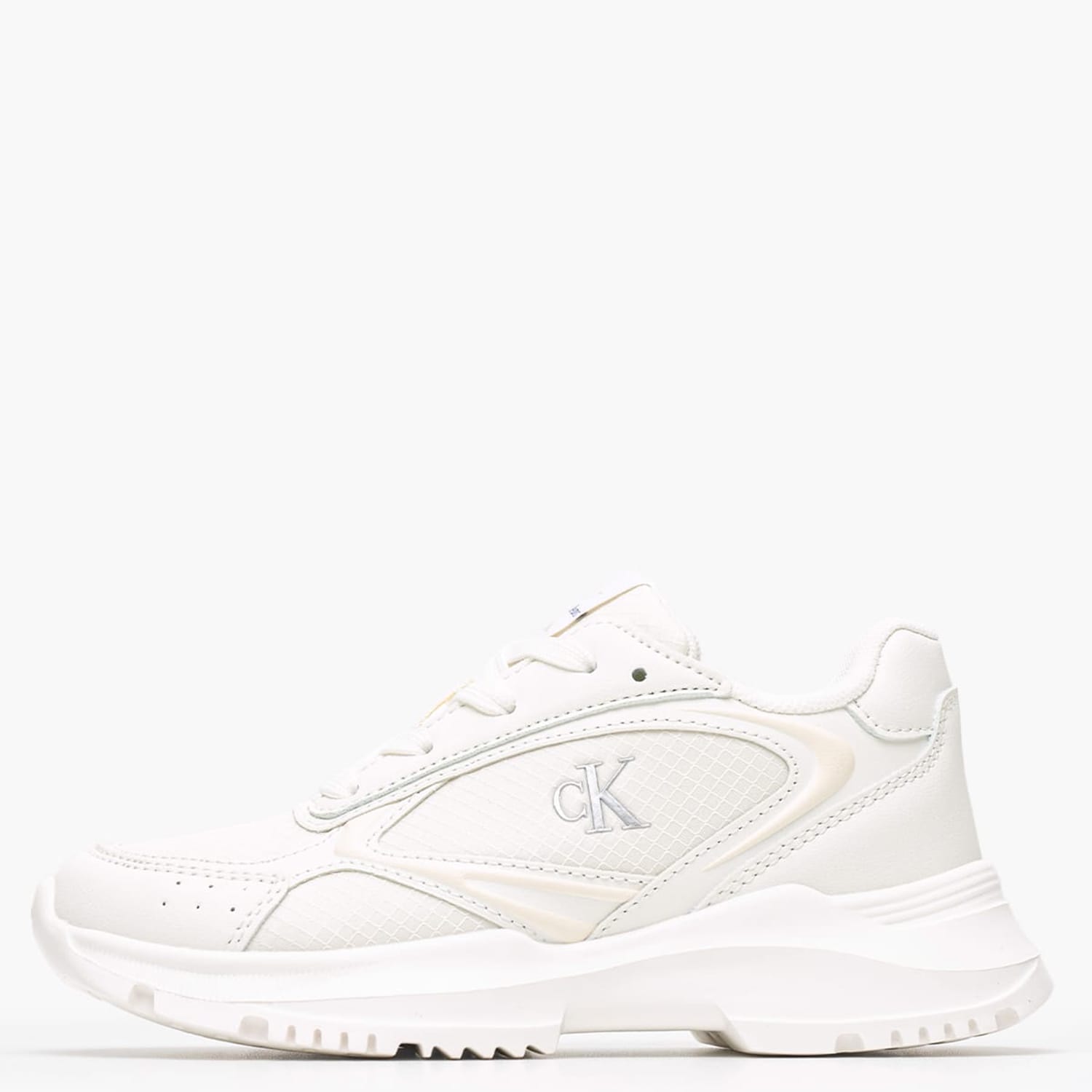Παιδικά Παπούτσια Casual Ck.Laceup Άσπρο ECOleather-Ύφασμα Calvin Klein