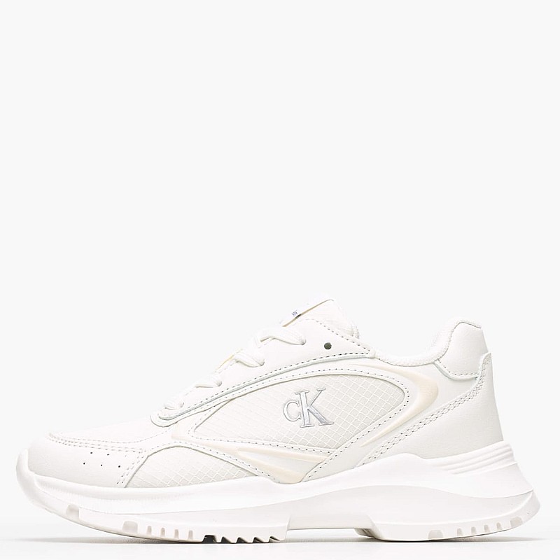 Παιδικά Παπούτσια Casual Ck.Laceup Άσπρο ECOleather-Ύφασμα Calvin Klein