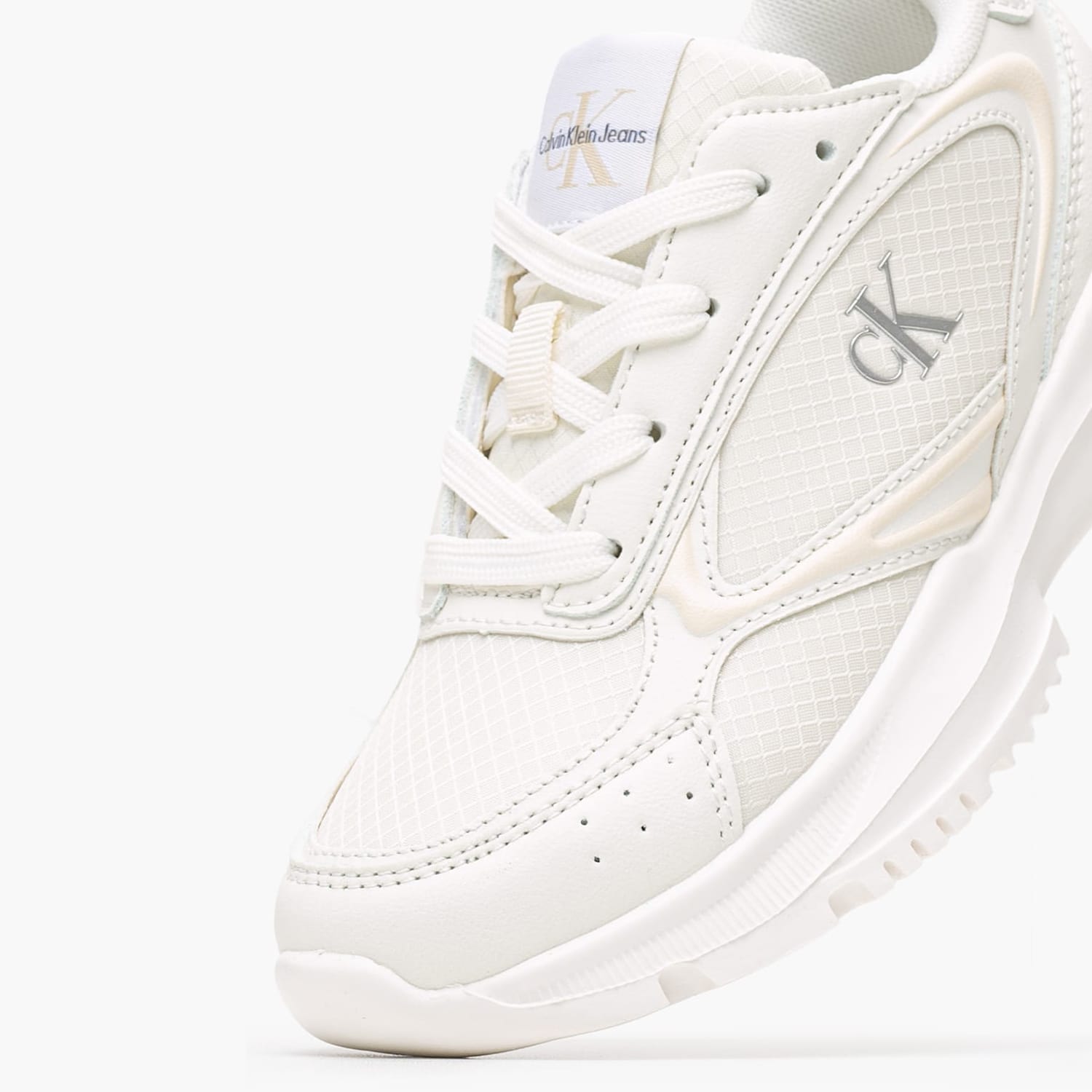 Παιδικά Παπούτσια Casual Ck.Laceup Άσπρο ECOleather-Ύφασμα Calvin Klein
