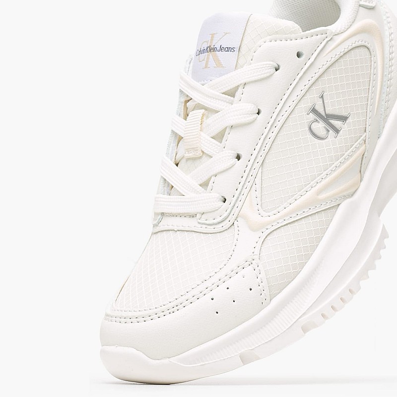 Παιδικά Παπούτσια Casual Ck.Laceup Άσπρο ECOleather-Ύφασμα Calvin Klein