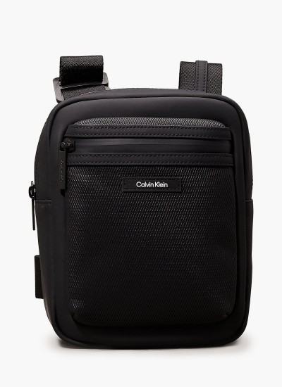 Ανδρικές Τσάντες Ultralight.Reporter Μαύρο ECOleather Calvin Klein
