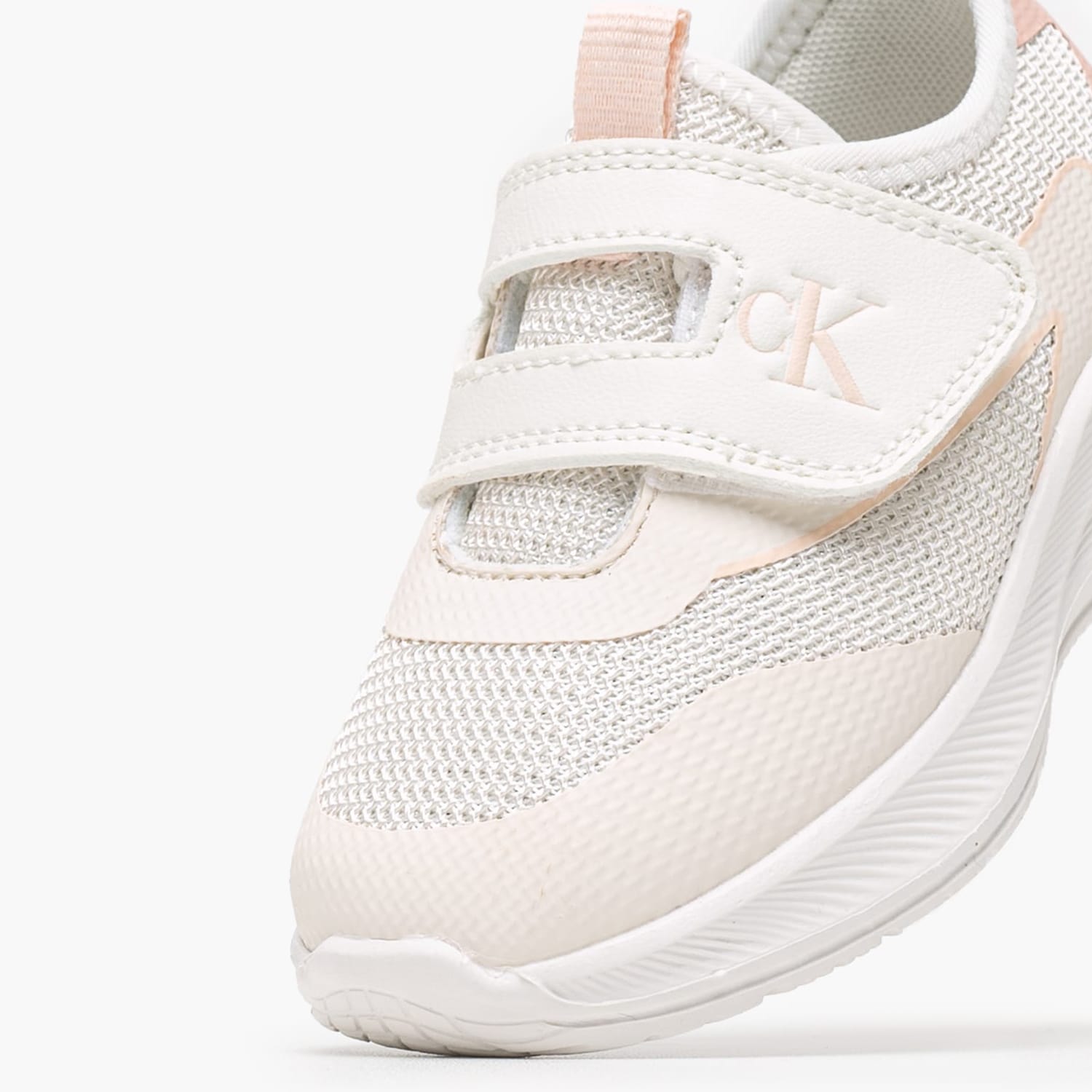 Παιδικά Παπούτσια Casual Cro.Sneaker Άσπρο ECOleather-Ύφασμα Calvin Klein