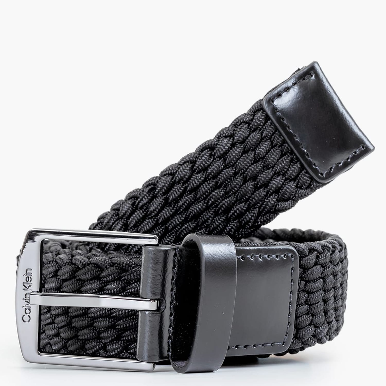 Ανδρικές Ζώνες Elastic.Casual Μαύρο Ύφασμα Calvin Klein