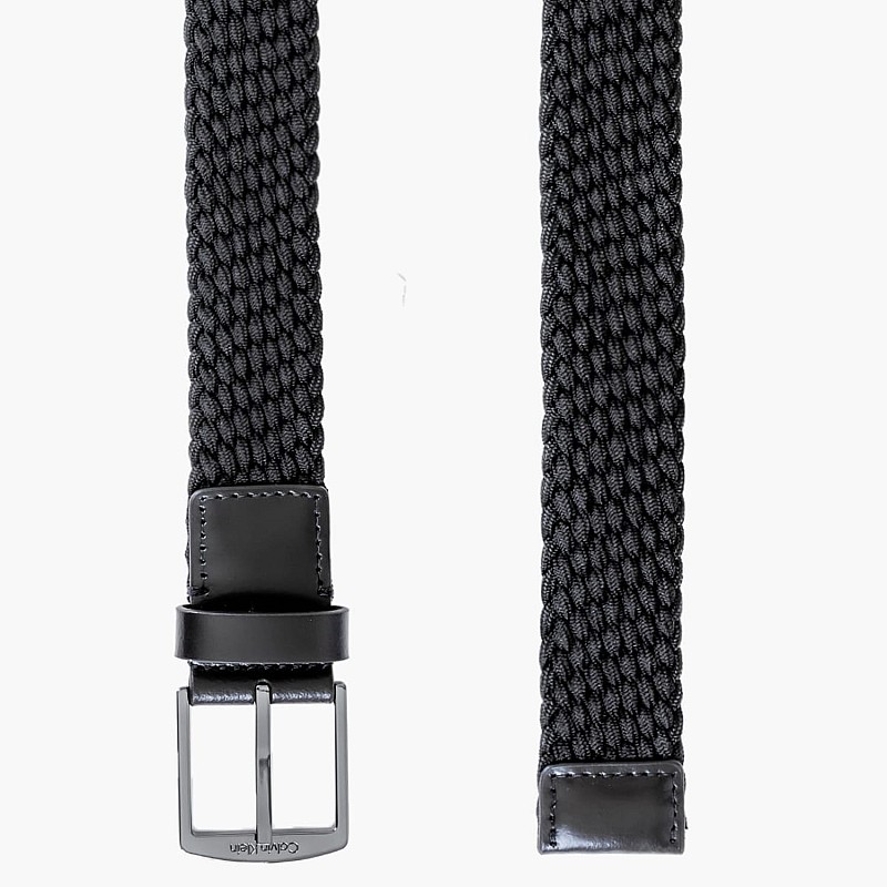 Ανδρικές Ζώνες Elastic.Casual Μαύρο Ύφασμα Calvin Klein
