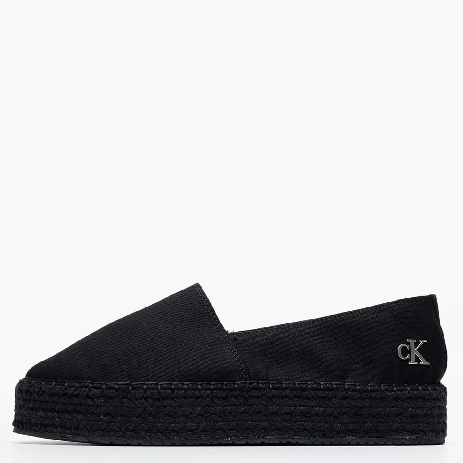 Γυναικείες Εσπαντρίγιες Espa.Flatform Μαύρο Ύφασμα Calvin Klein