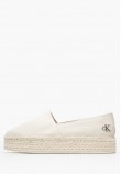 Γυναικείες Εσπαντρίγιες Espa.Flatform Μπεζ Ύφασμα Calvin Klein
