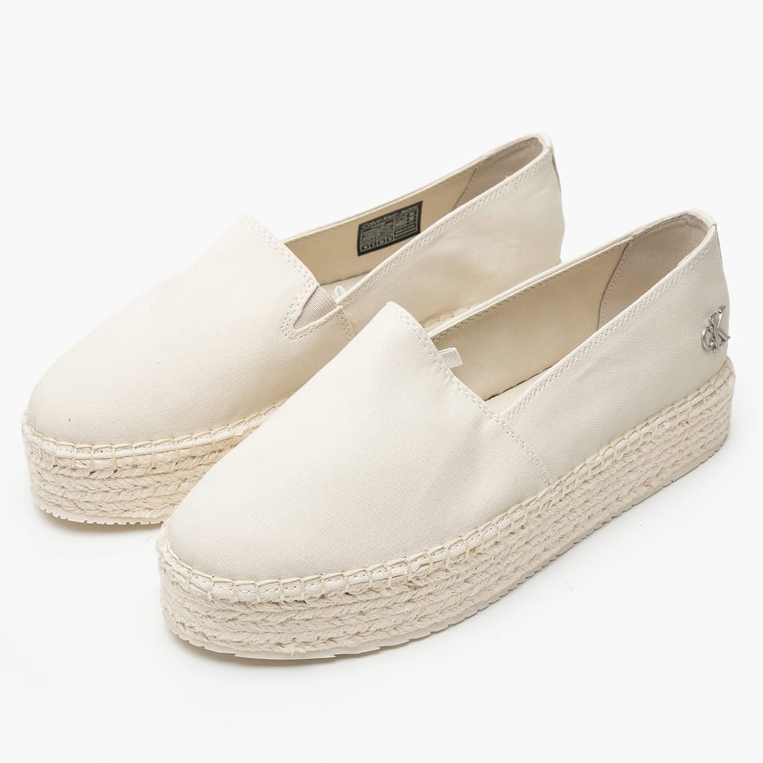 Γυναικείες Εσπαντρίγιες Espa.Flatform Μπεζ Ύφασμα Calvin Klein Γυναικείες Εσπαντρίγιες Espa.Flatform Μπεζ Ύφασμα Calvin Klein