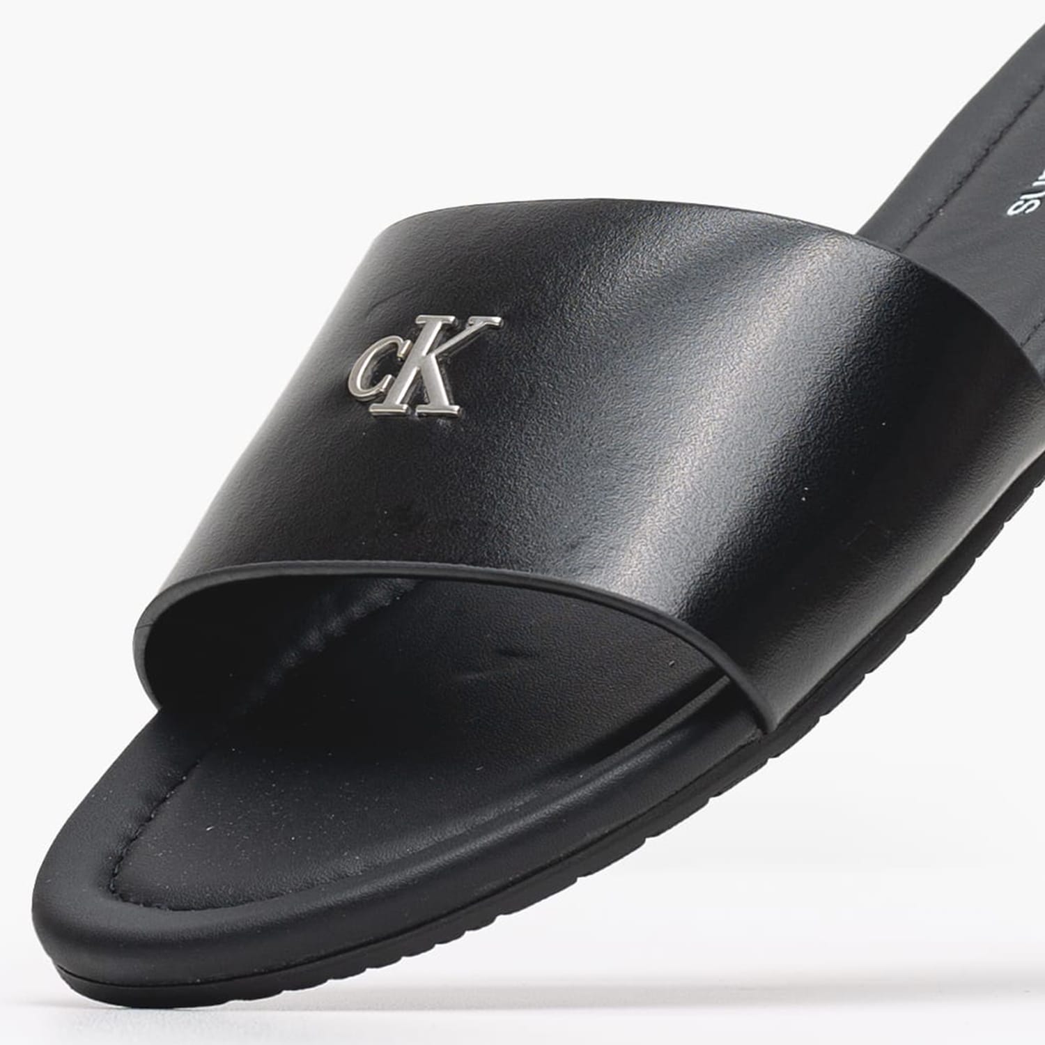Γυναικεία Flats Flat.Slide Μαύρο ECOleather Calvin Klein