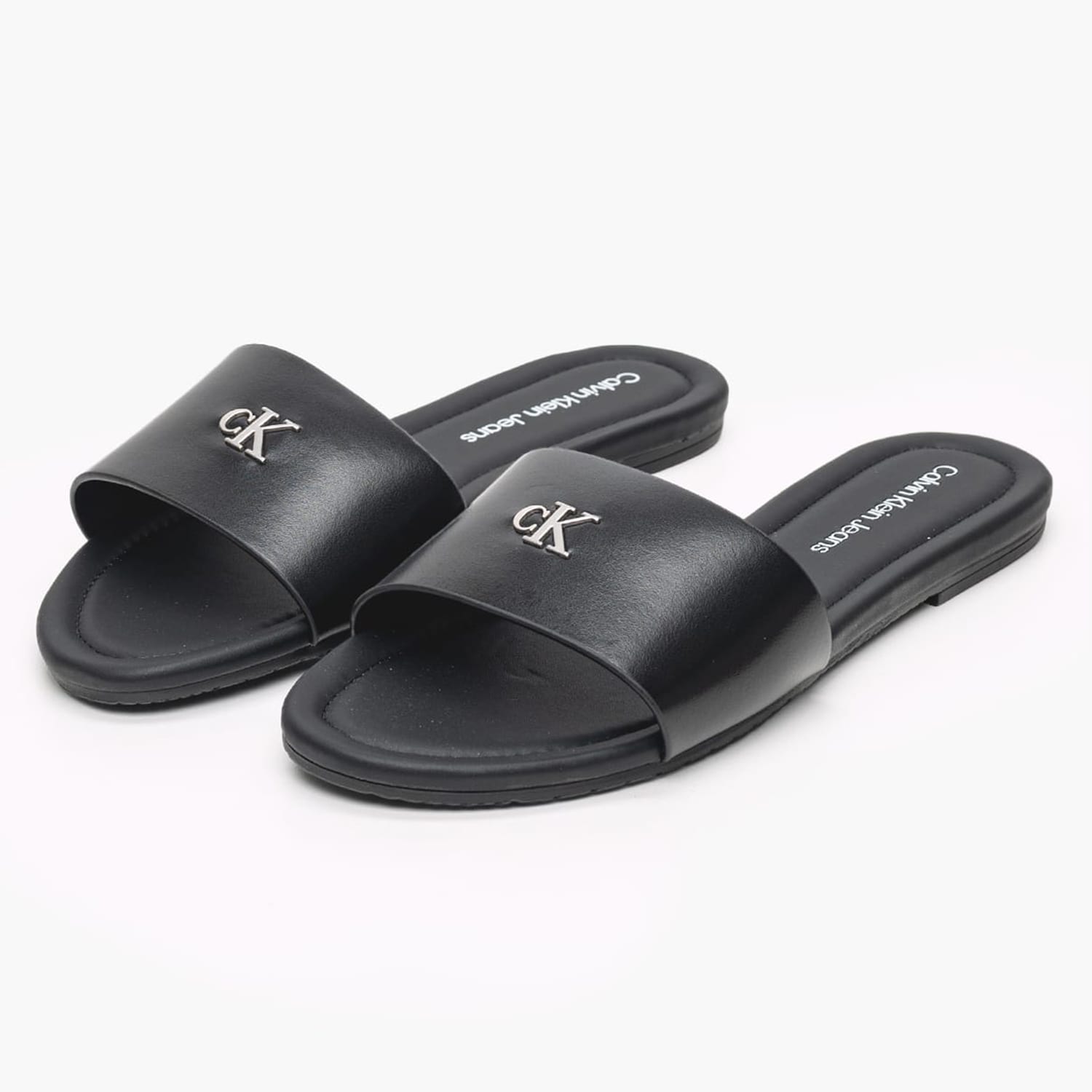 Women Flats Flat.Slide Black ECOleather Calvin Klein Women Flats Flat.Slide Black ECOleather Calvin Klein