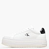 Γυναικεία Παπούτσια Casual Flatf.Mg Άσπρο Δέρμα Calvin Klein Γυναικεία Παπούτσια Casual Flatf.Mg Άσπρο Δέρμα Calvin Klein