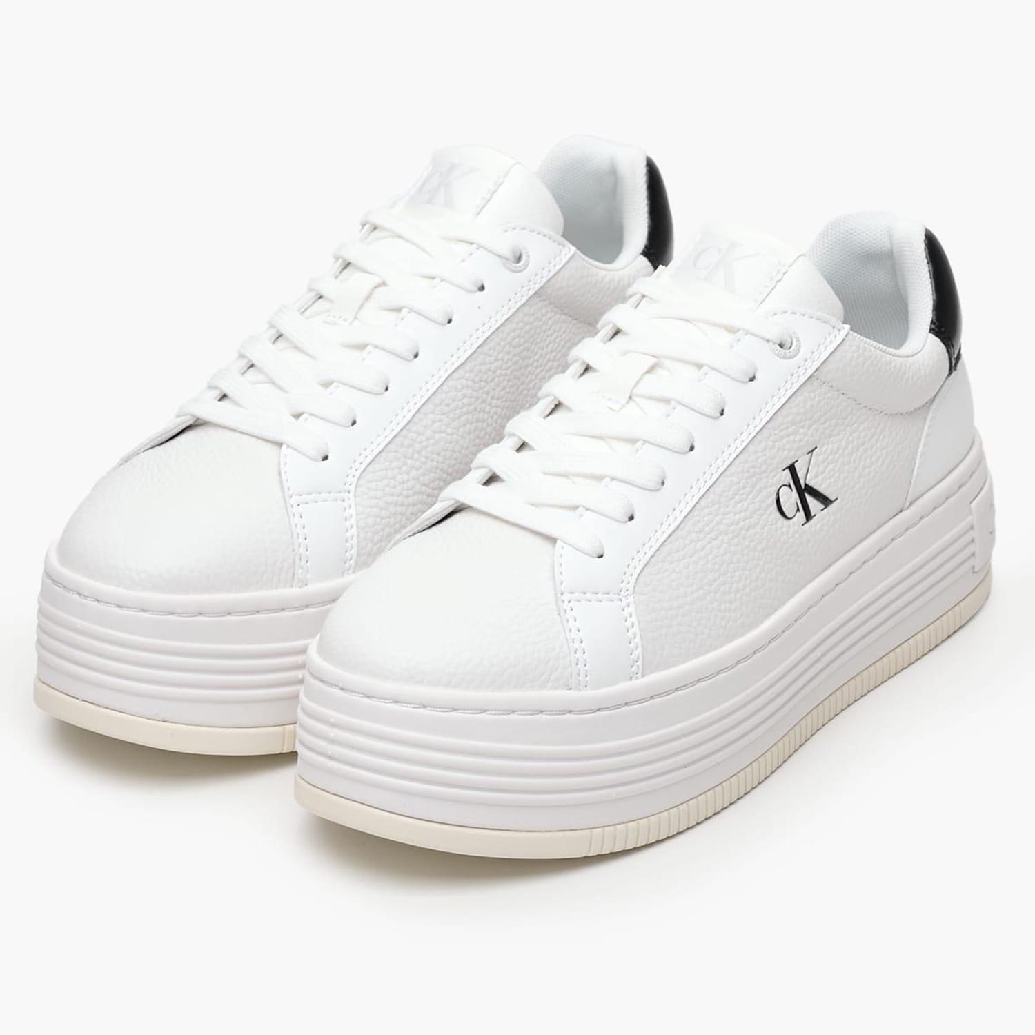 Γυναικεία Παπούτσια Casual Flatf.Mg Άσπρο Δέρμα Calvin Klein Γυναικεία Παπούτσια Casual Flatf.Mg Άσπρο Δέρμα Calvin Klein