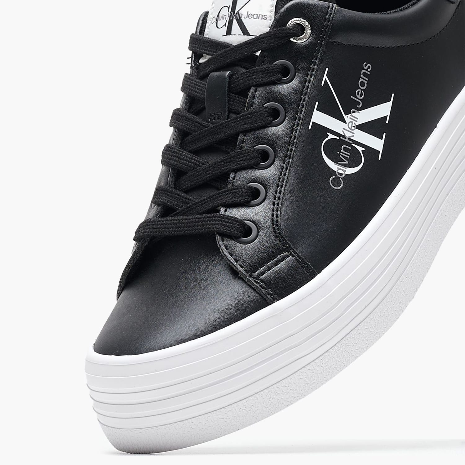 Γυναικεία Παπούτσια Casual Flatform.Vulc Μαύρο Δέρμα Calvin Klein