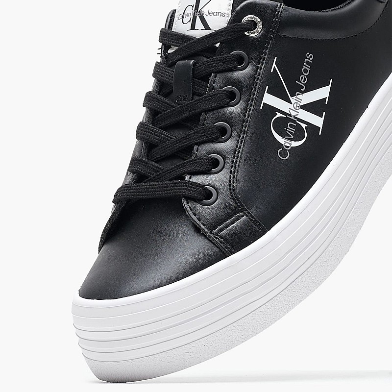 Γυναικεία Παπούτσια Casual Flatform.Vulc Μαύρο Δέρμα Calvin Klein
