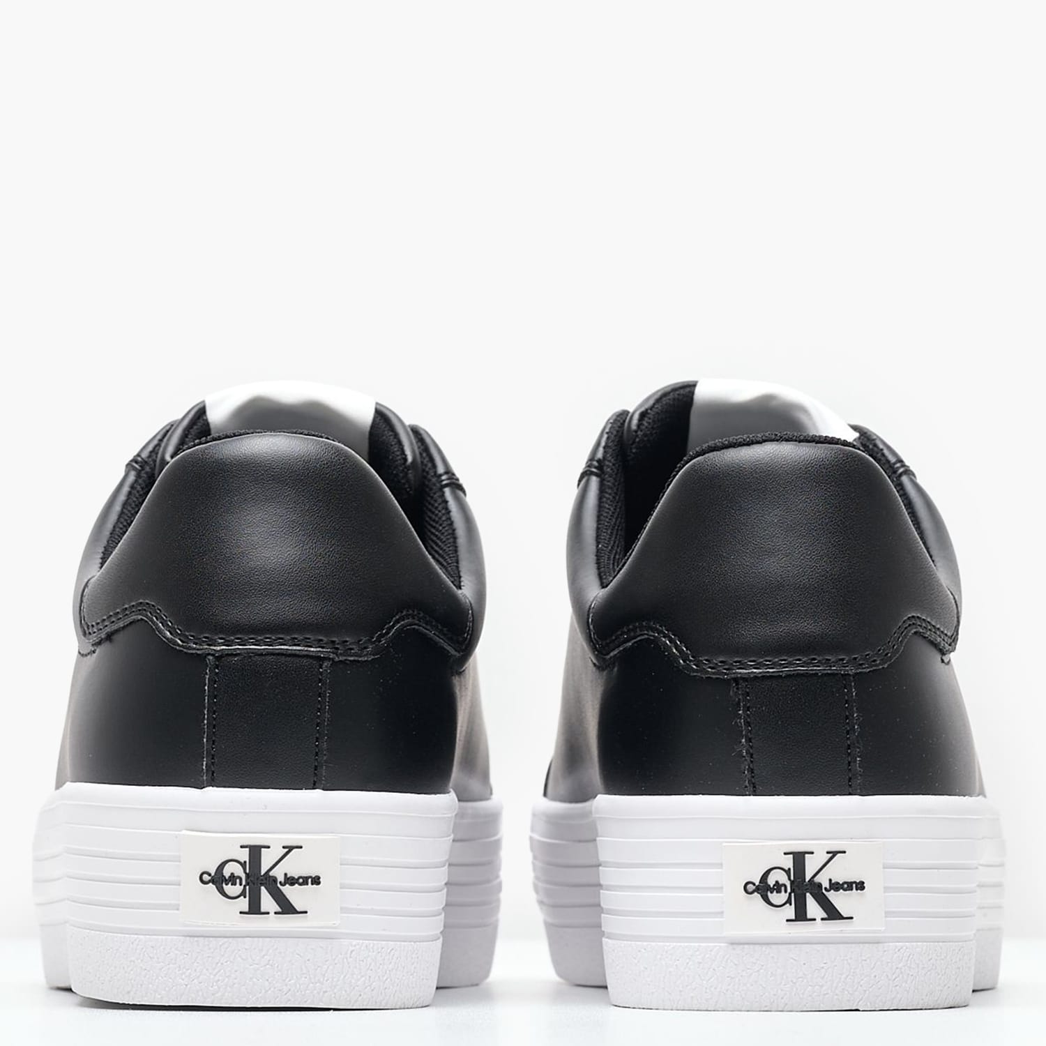 Γυναικεία Παπούτσια Casual Flatform.Vulc Μαύρο Δέρμα Calvin Klein Γυναικεία Παπούτσια Casual Flatform.Vulc Μαύρο Δέρμα Calvin Klein