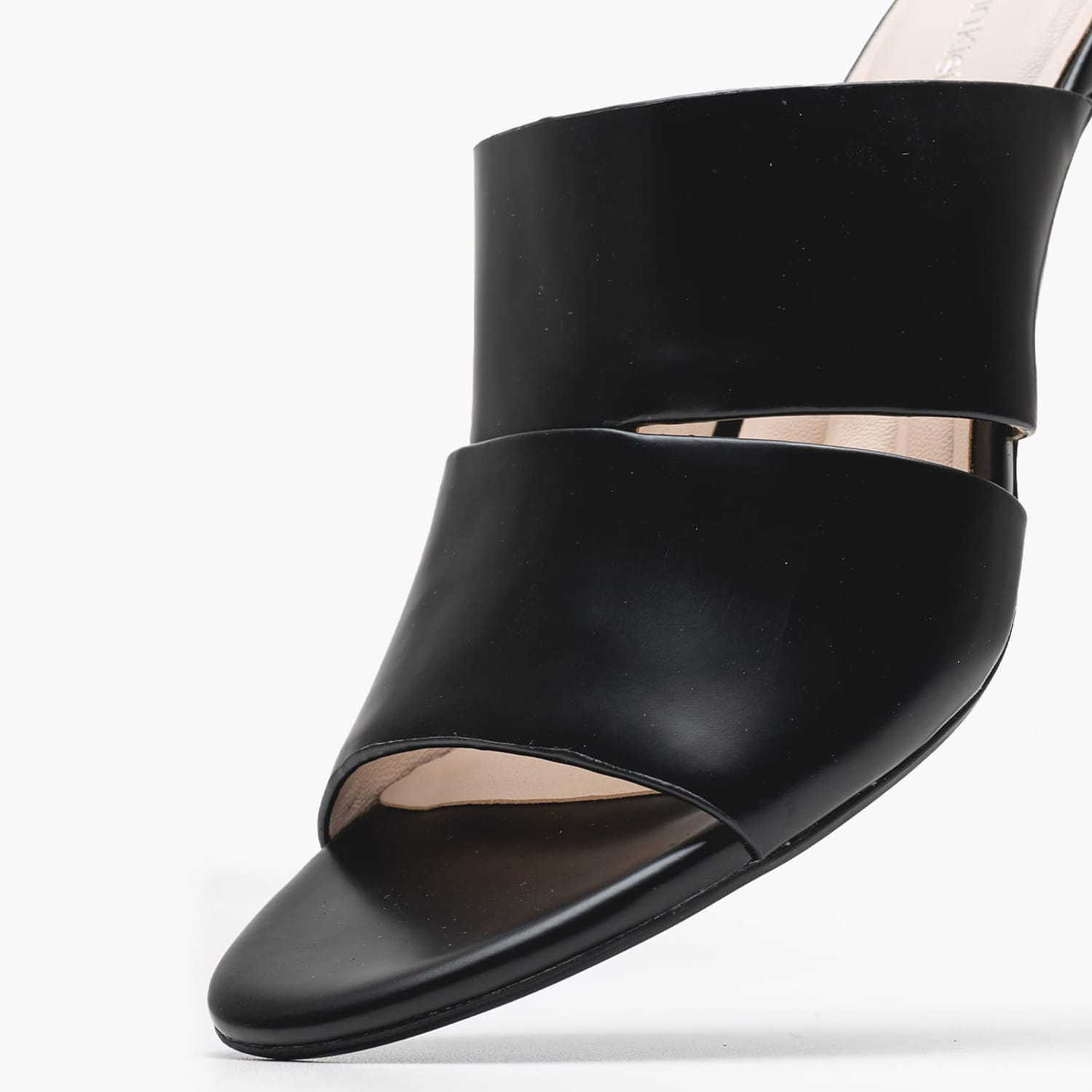 Γυναικεία Mules Heel.M Μαύρο Δέρμα Calvin Klein