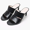 Γυναικεία Mules Heel.M Μαύρο Δέρμα Calvin Klein Γυναικεία Mules Heel.M Μαύρο Δέρμα Calvin Klein