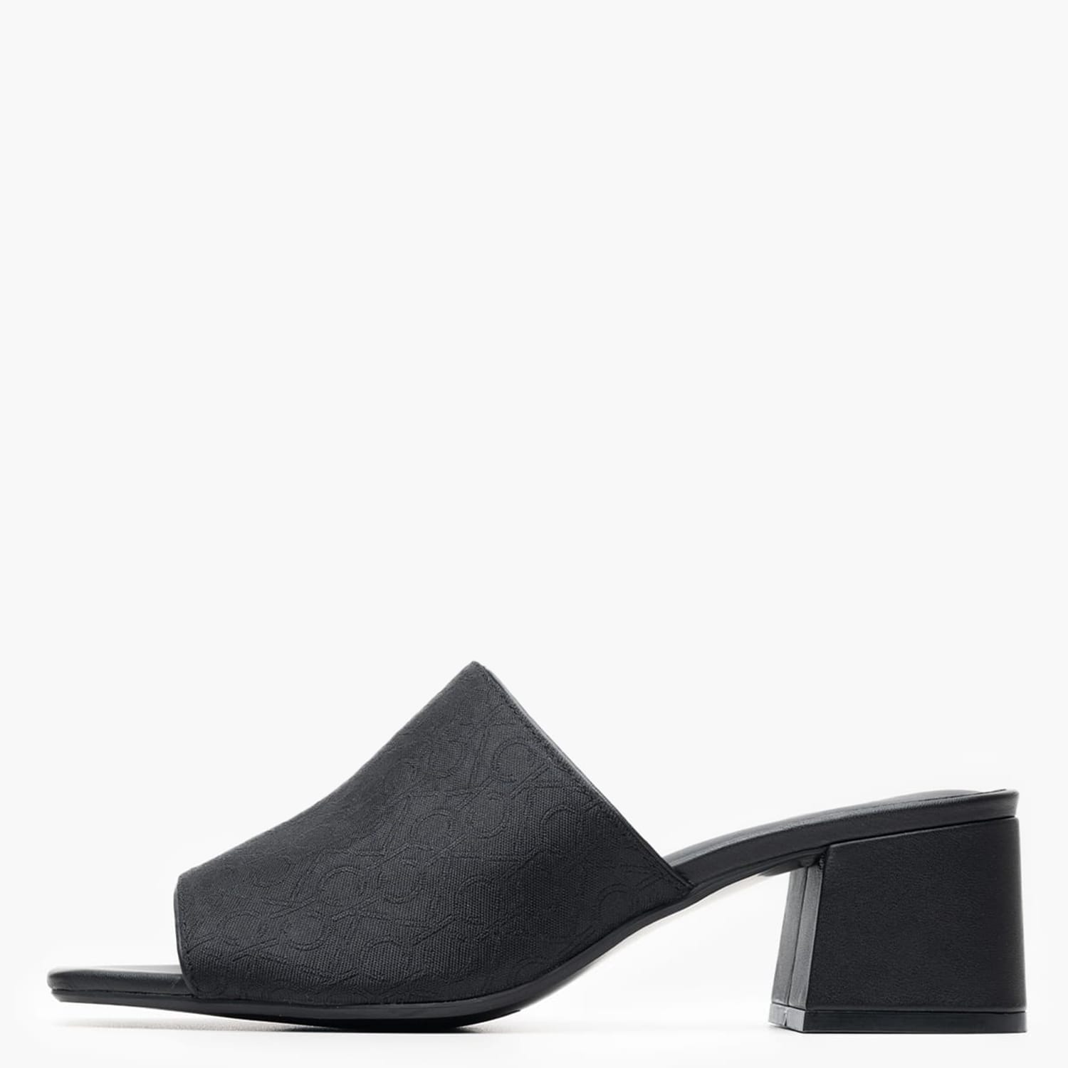 Γυναικεία Mules Heel.Slide Μαύρο Ύφασμα Calvin Klein