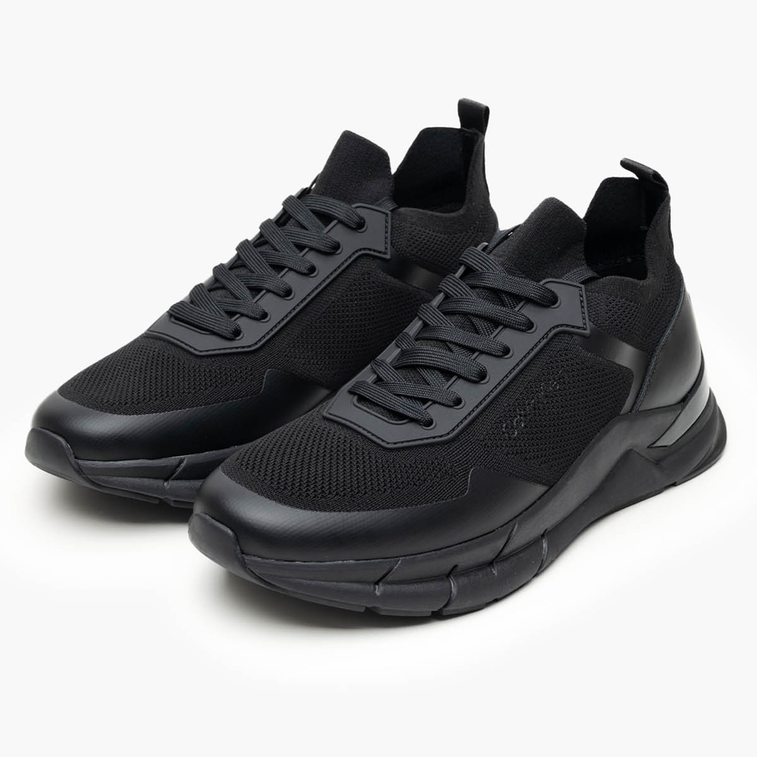 Ανδρικά Παπούτσια Casual Laceup.Knit.B Μαύρο ECOleather-Ύφασμα Calvin Klein Ανδρικά Παπούτσια Casual Laceup.Knit.B Μαύρο ECOleather-Ύφασμα Calvin Klein