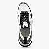 Ανδρικά Παπούτσια Casual Laceup.Knit Άσπρο ECOleather-Ύφασμα Calvin Klein Ανδρικά Παπούτσια Casual Laceup.Knit Άσπρο ECOleather-Ύφασμα Calvin Klein