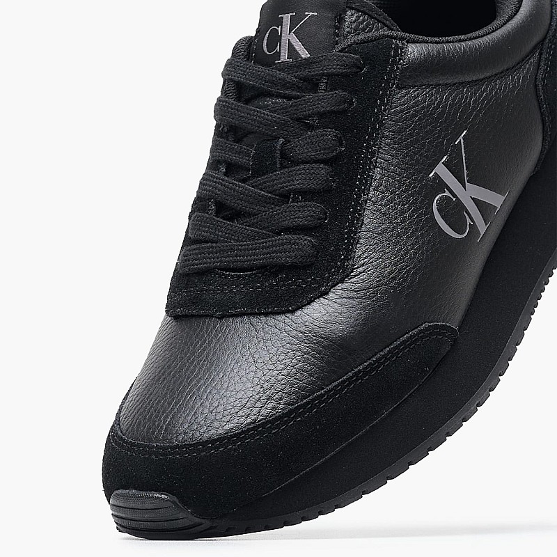 Γυναικεία Παπούτσια Casual Laceup.Mg Μαύρο Δέρμα-Δέρμα Καστόρι Calvin Klein