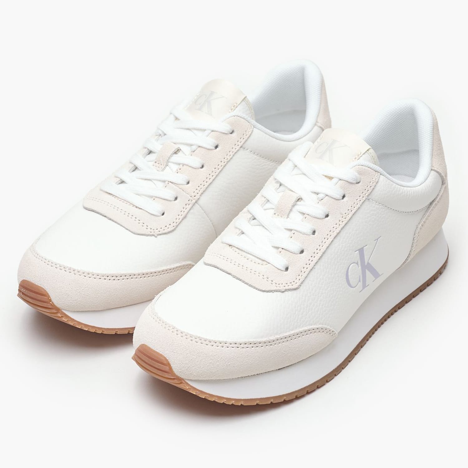 Γυναικεία Παπούτσια Casual Laceup.Mg Άσπρο Δέρμα-Δέρμα Καστόρι Calvin Klein Γυναικεία Παπούτσια Casual Laceup.Mg Άσπρο Δέρμα-Δέρμα Καστόρι Calvin Klein