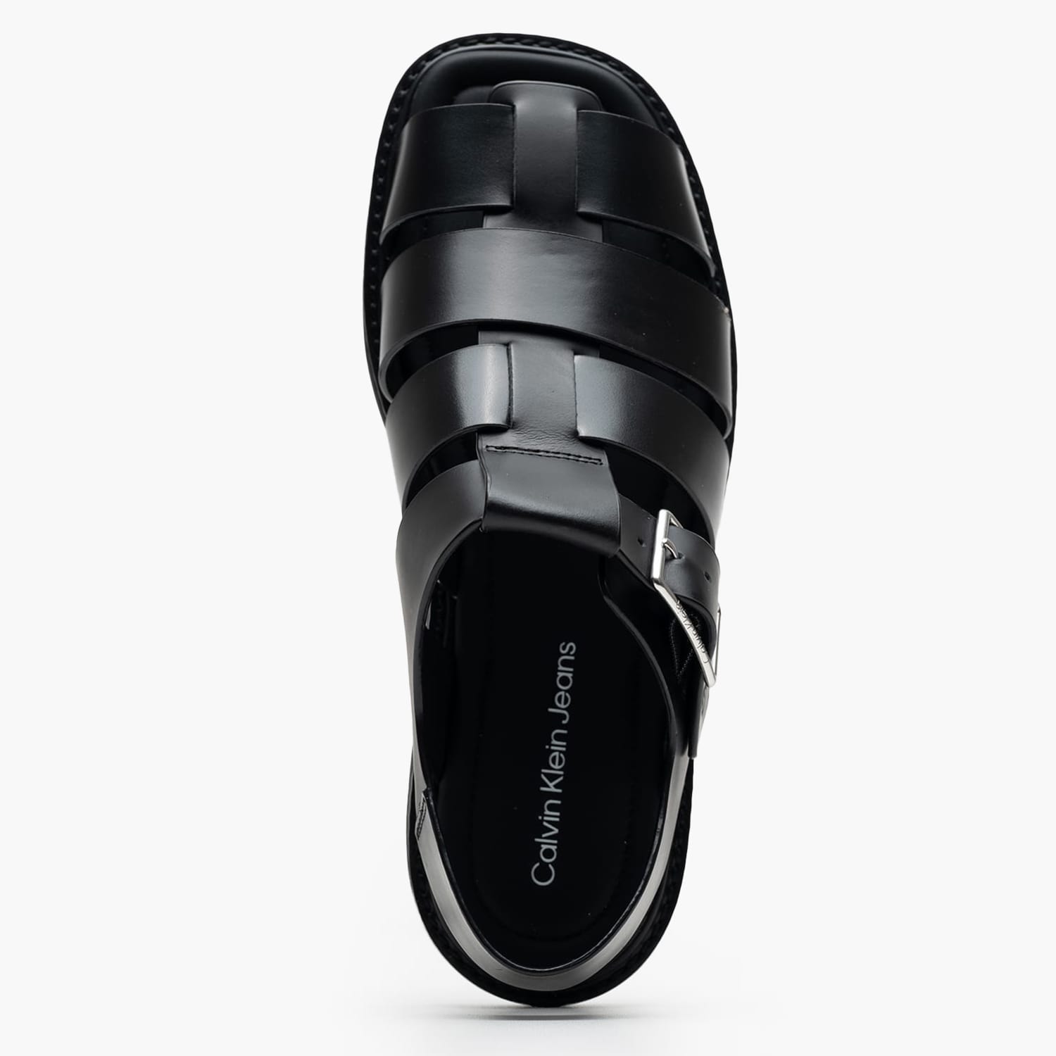 Women Platforms Low Molded.Sdl Black Leather Calvin Klein Women Platforms Low Molded.Sdl Black Leather Calvin Klein