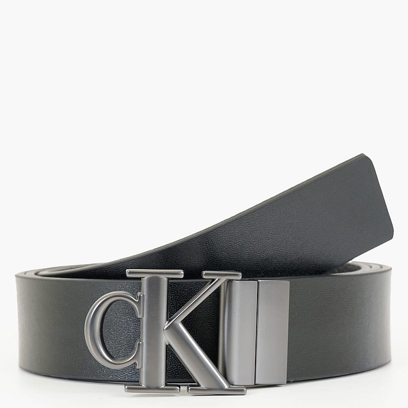 Ανδρικές Ζώνες Placque.M Μαύρο Δέρμα Calvin Klein