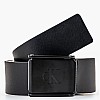 Men Belts Plaque.Buckle Black Leather Calvin Klein Men Belts Plaque.Buckle Black Leather Calvin Klein