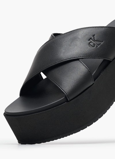 Γυναικεία Πορτοφόλια Must.Slip.Emb Μαύρο ECOleather Calvin Klein