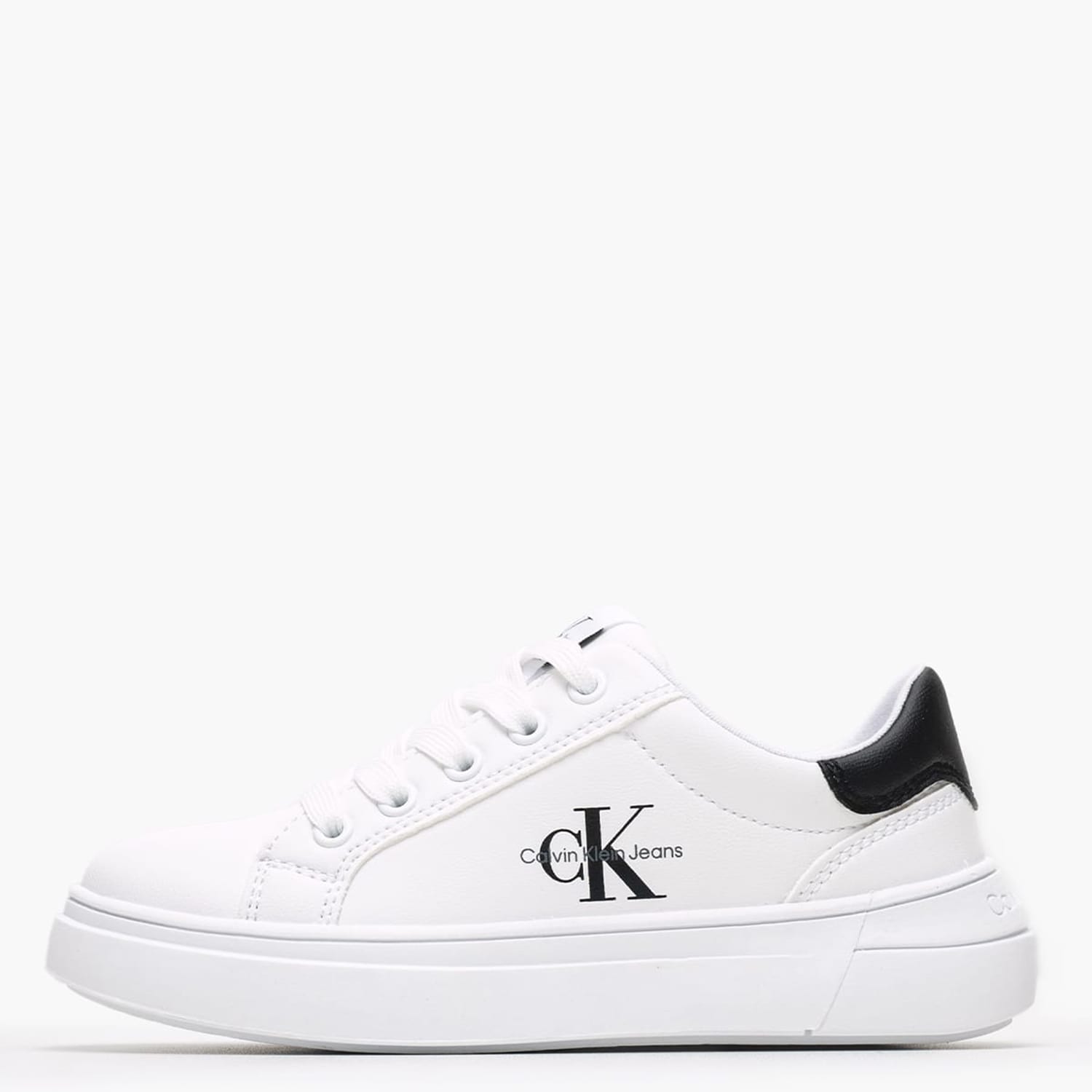 Παιδικά Παπούτσια Casual Rc.Lowcut Άσπρο ECOleather-Ύφασμα Calvin Klein