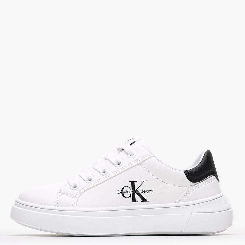 Παιδικά Παπούτσια Casual Rc.Lowcut Άσπρο ECOleather-Ύφασμα Calvin Klein