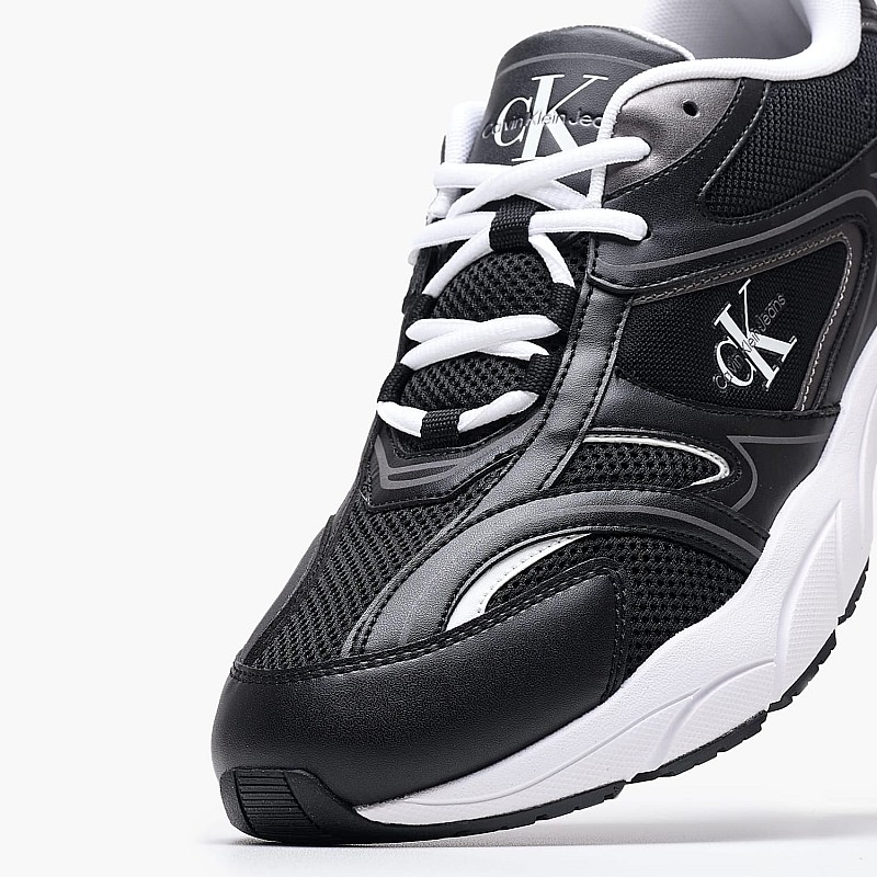 Men Casual Shoes Retro.Tennis.Ml Black ECOleather-Fabric Calvin Klein