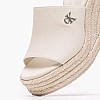 Women Platforms High Rope.Slide Beige Fabric Calvin Klein Women Platforms High Rope.Slide Beige Fabric Calvin Klein