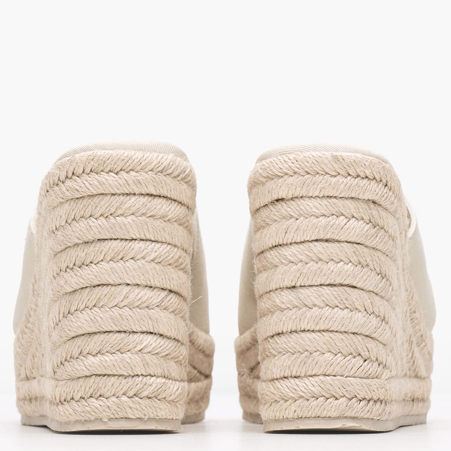 Women Platforms High Rope.Slide Beige Fabric Calvin Klein Women Platforms High Rope.Slide Beige Fabric Calvin Klein