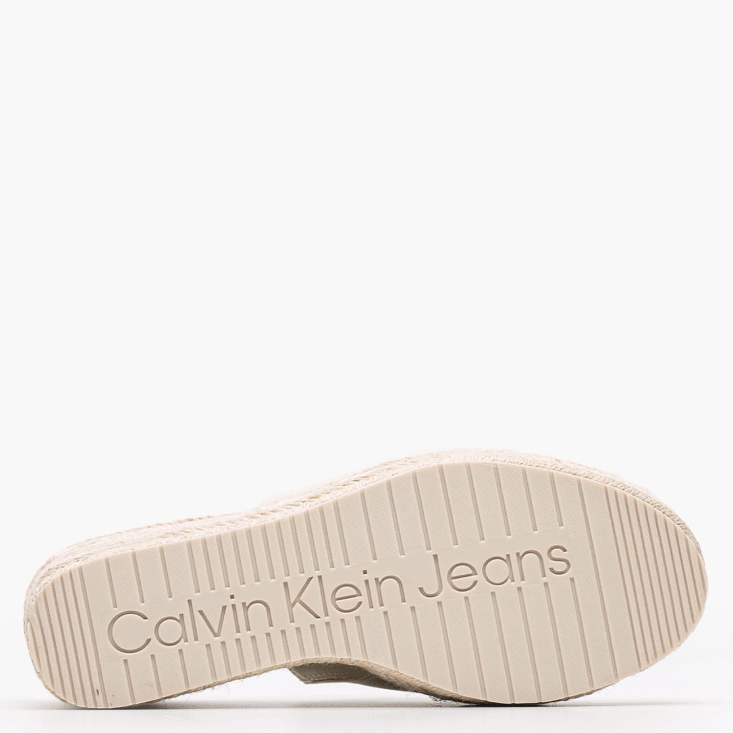 Women Platforms High Rope.Slide Beige Fabric Calvin Klein Women Platforms High Rope.Slide Beige Fabric Calvin Klein
