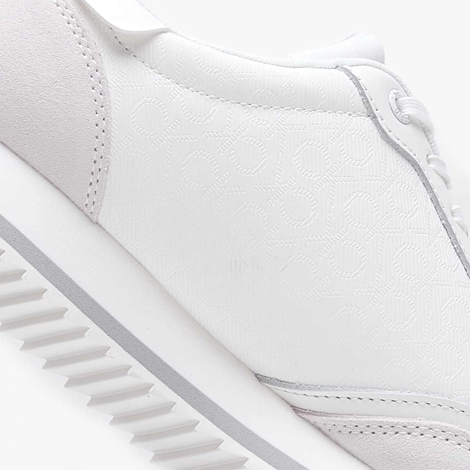 Γυναικεία Παπούτσια Casual Runner.Lacemix Άσπρο Δέρμα Καστόρι-ECOleather Calvin Klein Γυναικεία Παπούτσια Casual Runner.Lacemix Άσπρο Δέρμα Καστόρι-ECOleather Calvin Klein