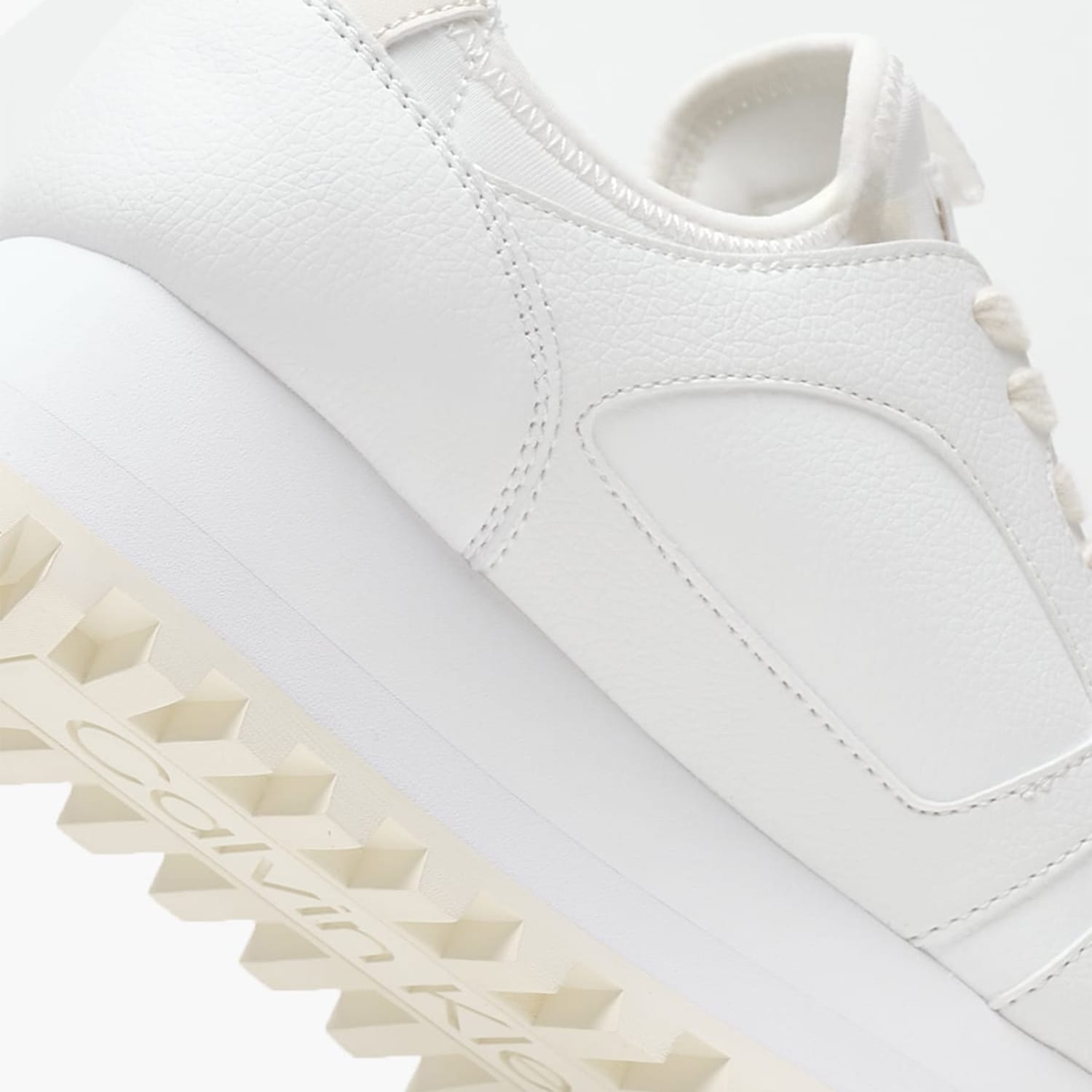 Γυναικεία Παπούτσια Casual Runner.Nbs Άσπρο Δέρμα Calvin Klein Γυναικεία Παπούτσια Casual Runner.Nbs Άσπρο Δέρμα Calvin Klein