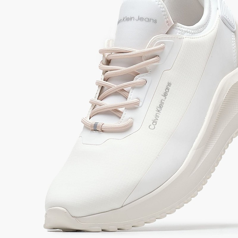 Γυναικεία Παπούτσια Casual Runnersock.Hitech Άσπρο ECOleather-Ύφασμα Calvin Klein