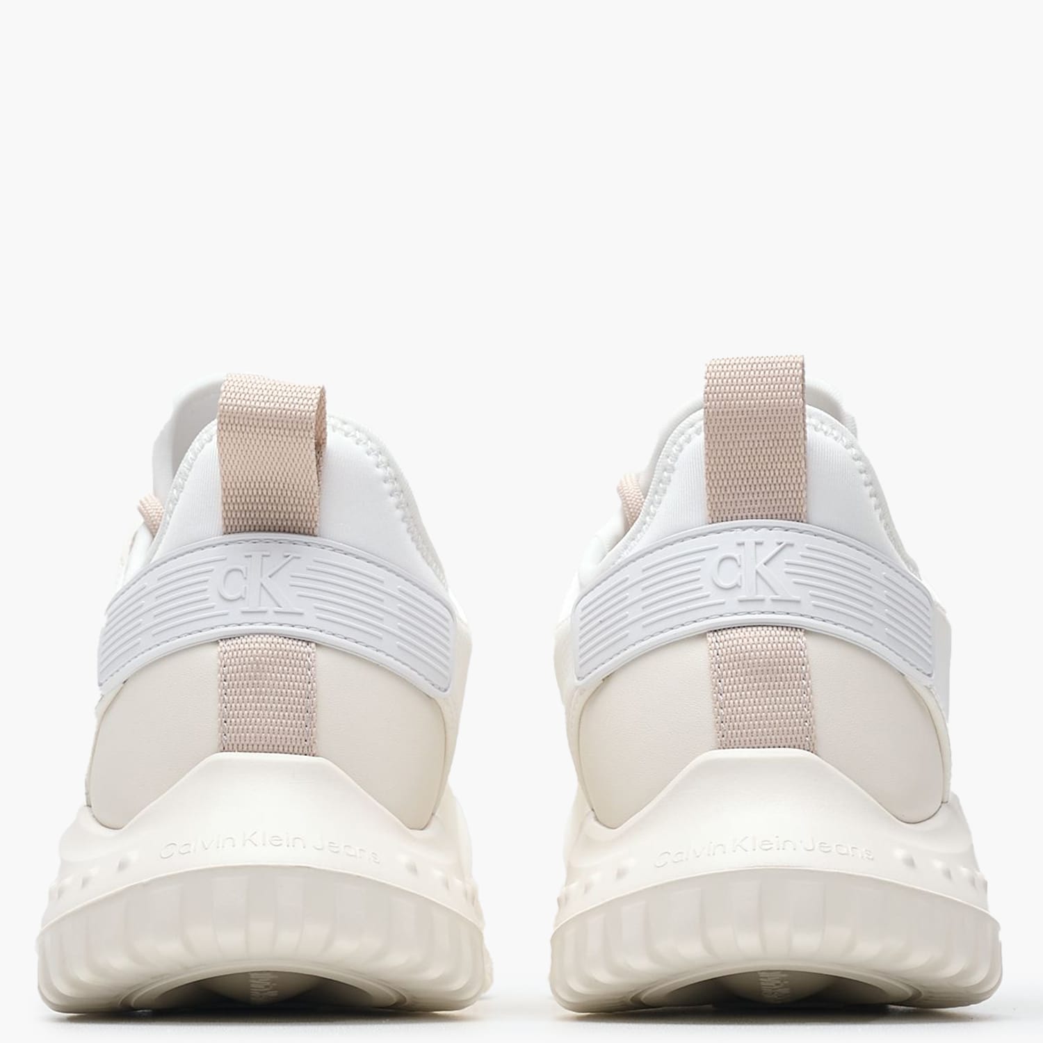 Γυναικεία Παπούτσια Casual Runnersock.Hitech Άσπρο ECOleather-Ύφασμα Calvin Klein Γυναικεία Παπούτσια Casual Runnersock.Hitech Άσπρο ECOleather-Ύφασμα Calvin Klein