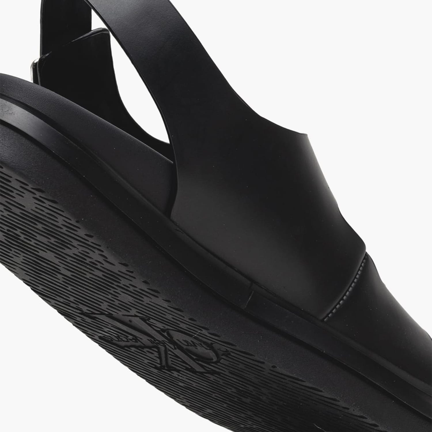 Γυναικείες Πλατφόρμες Χαμηλές Sandal.Buckle Μαύρο Δέρμα Calvin Klein Γυναικείες Πλατφόρμες Χαμηλές Sandal.Buckle Μαύρο Δέρμα Calvin Klein