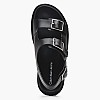 Γυναικείες Πλατφόρμες Χαμηλές Sandal.Buckle Μαύρο Δέρμα Calvin Klein Γυναικείες Πλατφόρμες Χαμηλές Sandal.Buckle Μαύρο Δέρμα Calvin Klein