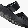 Women Platforms Low Sandal.Slide Black Leather Calvin Klein Women Platforms Low Sandal.Slide Black Leather Calvin Klein